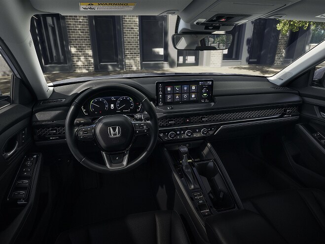 2026 Honda Accord黑色內裝車廂。