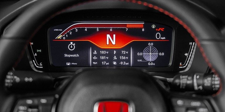 Detail of the Digital Instrument Cluster