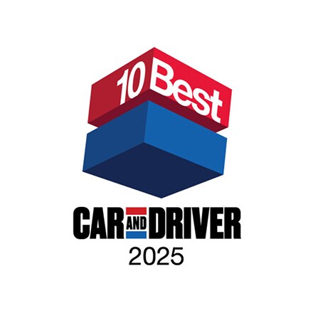 2025 Car and Driver 10Best trucks and suv logo